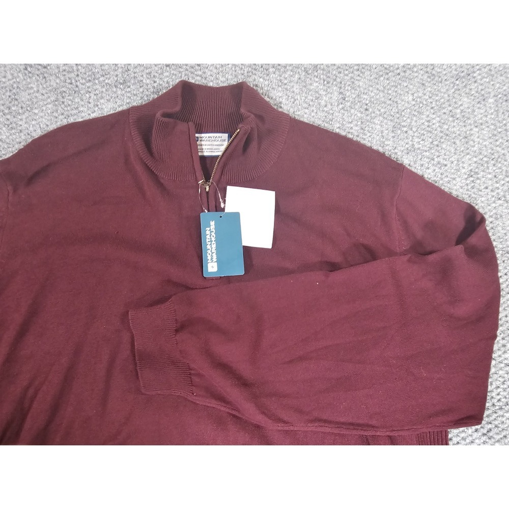 Mountain Warehouse Mens 1/4 Knit Jumper Pullover Sweatshirt Size XXL Sweater